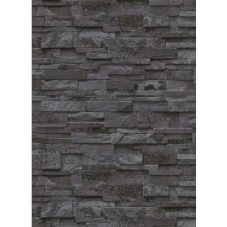   Erismann MIX Collection/Bestseller 02363-40  Natur palatégla kövek 3D szürke antracit fekete tapéta