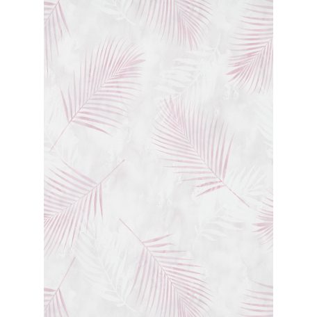 Erismann Fashion for Walls 02579-05 Natur botanikus pálmalevelek krém rózsaszín pink tapéta