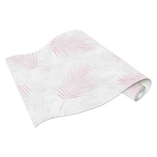 Erismann Fashion for Walls 02579-05 Natur botanikus pálmalevelek krém rózsaszín pink tapéta