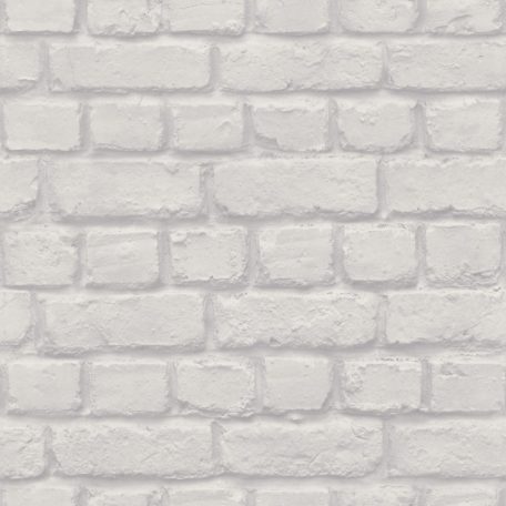 Ashford & Sons 0311324 Natur/Ipari design téglaminta grafikai 3D fehér szürkésfehér szürke természetes sima felület tapéta