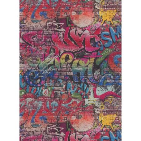 Erismann MIX Collection/Bestseller 05530-10 Grafikus szines graffiti mintás tapéta