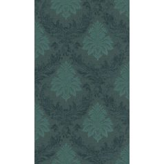   Rasch Textil Da Capo 085463 barokk díszítőminta textil zöld árnyalatok tapéta