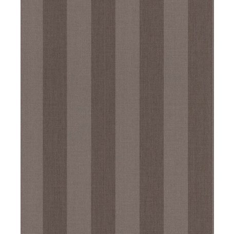 Rasch Textil Da Capo 085685  klasszikus csíkos textil barna tapéta