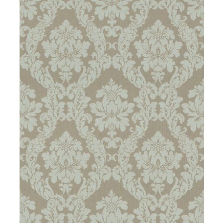 Rasch Textil Da Capo 085777 klasszikus barokk díszítőminta bézs mentazöld ezüst tapéta