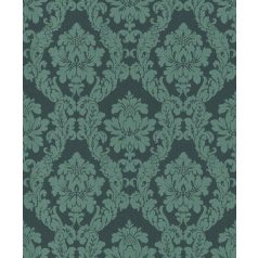   Rasch Textil Da Capo 085784  klasszikus barokk díszítőminta zöld árnyalatok tapéta