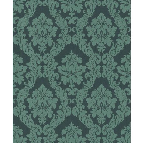 Rasch Textil Da Capo 085784  klasszikus barokk díszítőminta zöld árnyalatok tapéta