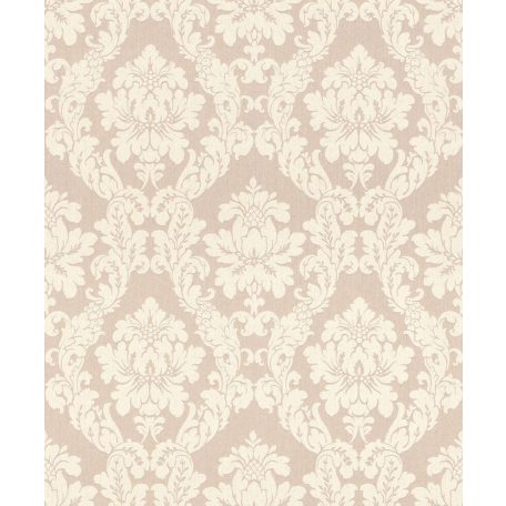 Rasch Textil Da Capo 085814  klasszikus barokk díszítőminta világosbarna/rózsaszín krém tapéta
