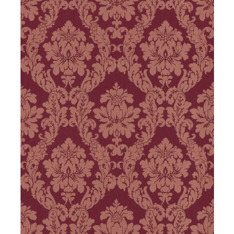 Rasch Textil Da Capo 085845  klasszikus barokk díszítőminta kárminpiros árnyalatok tapéta