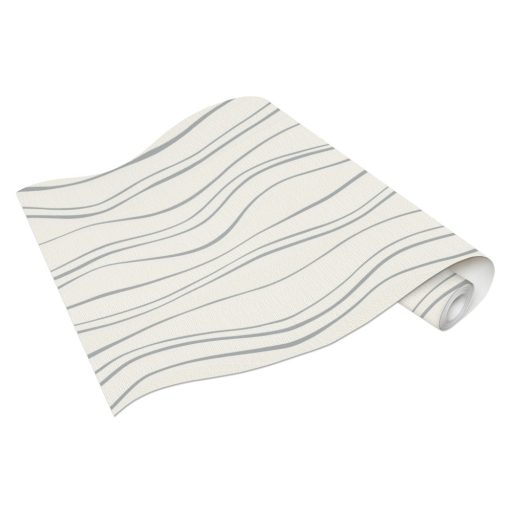 Erismann MIX Collection/Bestseller 09932-60 Grafikus hullámminta fehér ezüstszürke tapéta