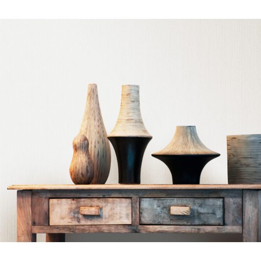 Erismann Fashion for Walls 3, 10004-38 Strukturált egyszínű fehér/szürkésfehér csillogó hatás tapéta