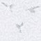 BIRDY Natur kis madarak levelek között fehér hűvös szürke ezüstszürke tapéta