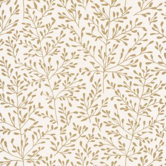   Caselio Sunny Day 100272020 LUCY Natur ágak levelek krémfehér csillogó arany tapéta
