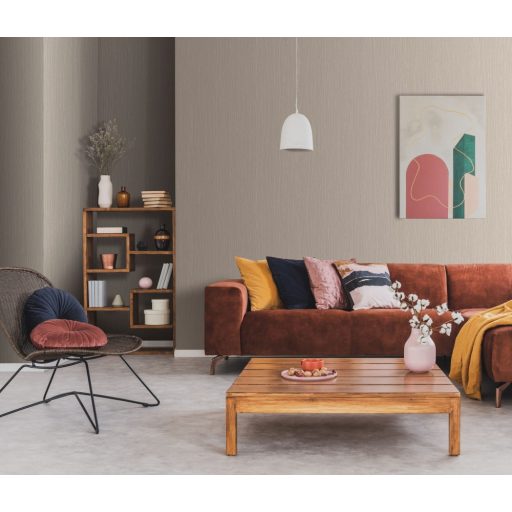 Erismann Fashion for Walls 3, 10028-02 Egyszínű enyhén hullámos vonalkázott struktúra bézs tapéta