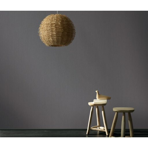 Erismann Fashion for Walls 3, 10028-10 Egyszínű enyhén hullámos vonalkázott struktúra szürke/sötétszürke tapéta