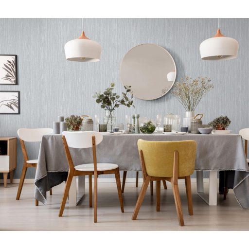 Erismann Fashion for Walls 3, 10028-29 Egyszínű enyhén hullámos vonalkázott struktúra ezüstszürke tapéta