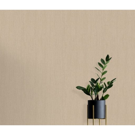 Erismann Fashion for Walls 3, 10028-30 Egyszínű enyhén hullámos vonalkázott struktúra bézsarany/arany tapéta