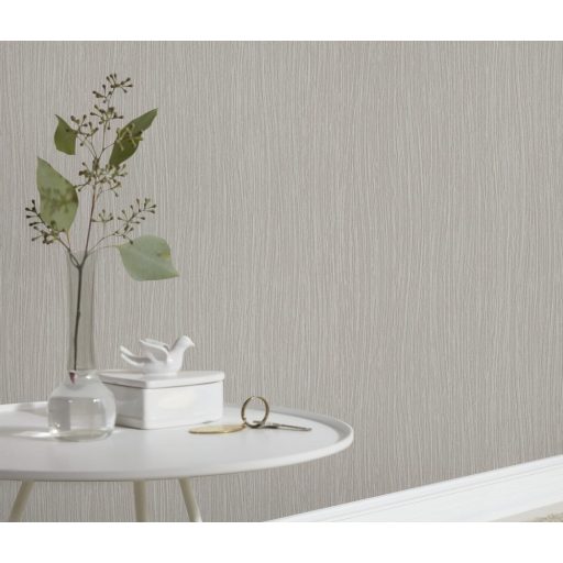 Erismann Fashion for Walls 3, 10028-38 Egyszínű enyhén hullámos vonalkázott struktúra szürkésbézs/szürkésbarna tapéta