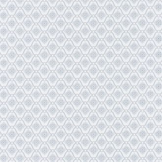  Geometrikus rácsos minta virágmotívummal halvány szürkésfehér szürke tapéta