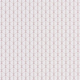 Mistinguett Geometrikus rombuszminta hűvös fehér rózsaszín csillogó arany tapéta