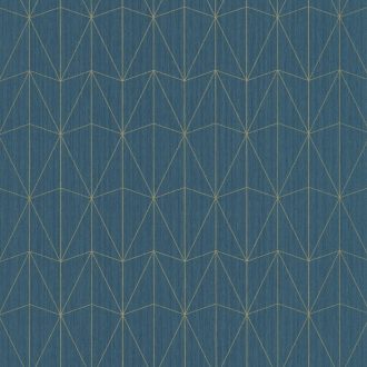 100446060 CHRYSLER Geometrikus kortárs megjelenítés telt kékeszöld csillogó arany tapéta