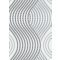 Erismann Fashion for Walls 10045-10 Grafikus nagyformátumú hullámminta fehér szürke fekete ezüst csillogó hatás tapéta