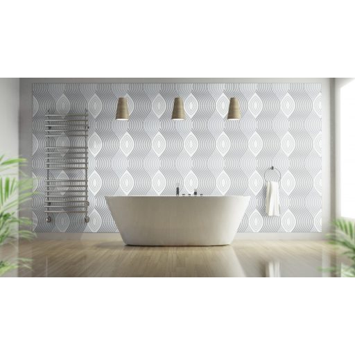 Erismann Fashion for Walls 10045-10 Grafikus nagyformátumú hullámminta fehér szürke fekete ezüst csillogó hatás tapéta