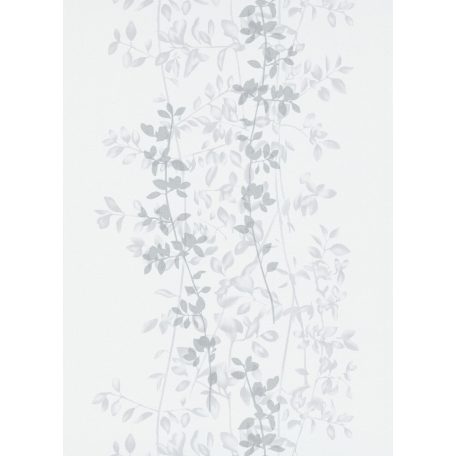 Erismann Fashion for Walls 10047-31 Romantikus levélminta törtfehér szürke árnyalatok ezüst csillogó hatás tapéta