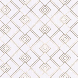  Scarlett 100471002 GATSBY Geometrikus díszítőminta halvány rózsaszín csillogó arany tapéta