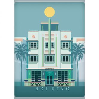   Caselio Scarlett 100534576  SCARLETT by DAY Art Deco tengerparti hotel kék szines falpanel