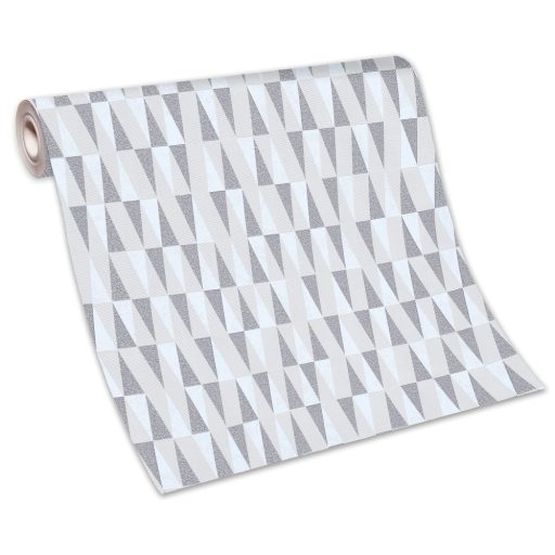 Erismann Carat 10061-14 Geometrikus "hegyes" háromszögek krém bézs szürke fénylő mintafelület tapéta