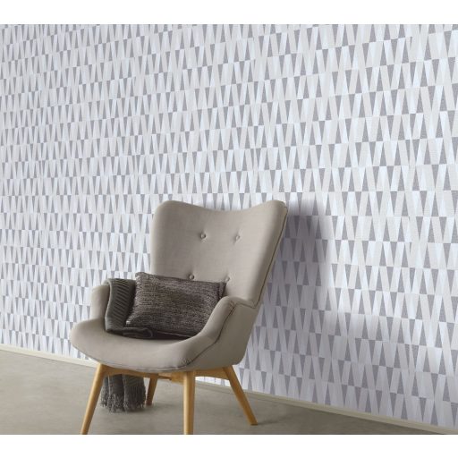 Erismann Carat 10061-14 Geometrikus "hegyes" háromszögek krém bézs szürke fénylő mintafelület tapéta