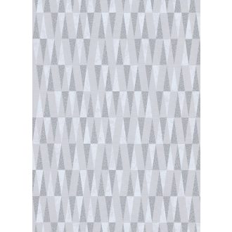   Erismann Carat 10061-31 Geometrikus "hegyes" háromszögek krémszürke szürkésbézs szürke fénylő mintafelület tapéta