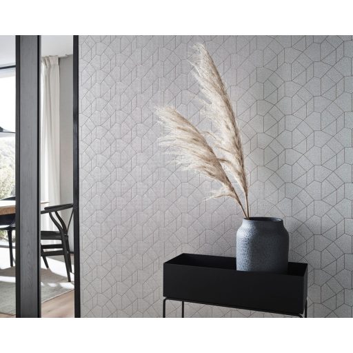 Erismann Carat 10062-02 Grafikus design szürke bézs fénylő mintafelület tapéta