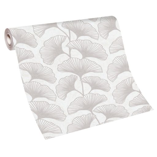 Erismann Carat 10064-14 Natur gingko levelek krém szürkésbézs csilámló mintafelület tapéta