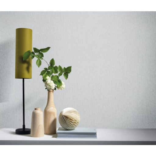 Egyszínű strukturált minta finom szálakkal szürke/világosszürke tónus tapéta