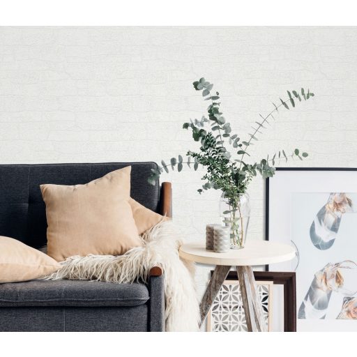 Erismann MIX Collection/Imitations 2 10091-01 Natur tégla/kőminta fehér törtfehér csillogó mintarészletek tapéta