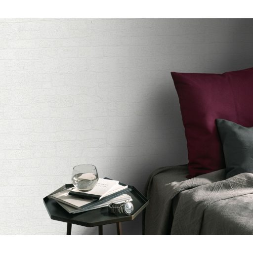 Erismann MIX Collection/Imitations 2 10091-01 Natur tégla/kőminta fehér törtfehér csillogó mintarészletek tapéta