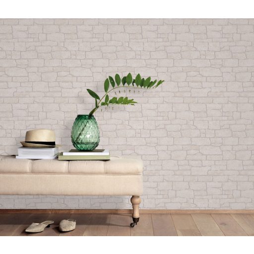 Erismann MIX Collection/Imitations 2 10091-02 Natur tégla/kőminta bézs szürkésbézs barna csillogó mintarészletek tapéta