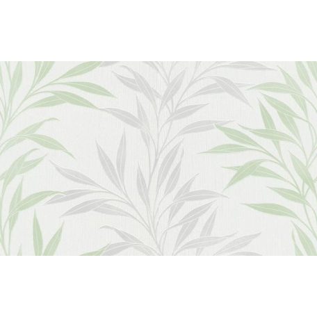 Erismann MIX Collection/Bestseller 10093-35 Natur Levélmintázat panelszerű megjelenés krémfehér szürke zöld fénylő mintafelület tapéta