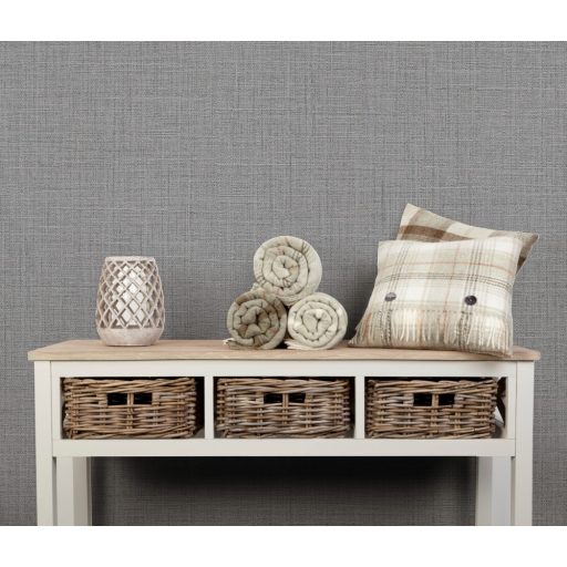 Erismann Luna 2/Flora 10099-34 Natur Egyszínú strukturált szövetmintás szürke árnyalatok tapéta