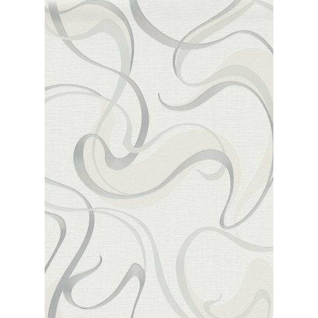 Erismann Spotlight 10105-31 Retro Grafikus díszítő (szalag) minta szürkésfehér szürke ezüst tapéta
