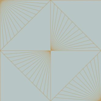   Napsugár ihletésű egyenes és szimmetrikus vonalak garfikai minta füstkék arany tapéta