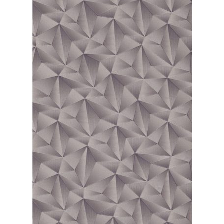 Erismann Spotlight 10106-34 Geometrikus Grafikus Expresszív háromszögek mintája 3D szürke lilás szürke ezüst tapéta