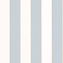   Minimalista és stílusos csíkos design arany vonallal kiemelve fehér égszínkék és arany tónus tapéta
