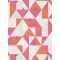 Erismann Novara 10119-04 Geometrikus grafikus háromszögek - rombuszok fehér rózsaszín pink narancs tapéta