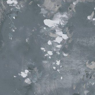   Akvarell hatású lenyűgöző botanikai minta - virágfürtök kortárs eleganciával acélkék antracit halványszürke rózsaszín és fehér tónus tapéta