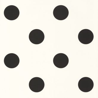 Caselio Moonlight 101209007 Grafikus játékos pöttyös minta fehér fekete tapét