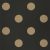 Caselio Moonlight 101212092 Grafikus játékos pöttyös minta fekete arany tapéta