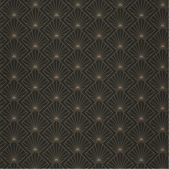   Caselio Moonlight 101232099 Stílusos geometriai motívum fekete arany tapéta