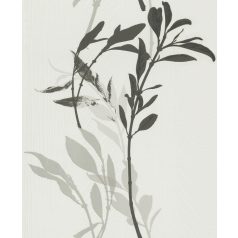   Erismann Walls we love/Flora 10138-10 Virágos bájos virágpanel fehér szürke fekete tapéta